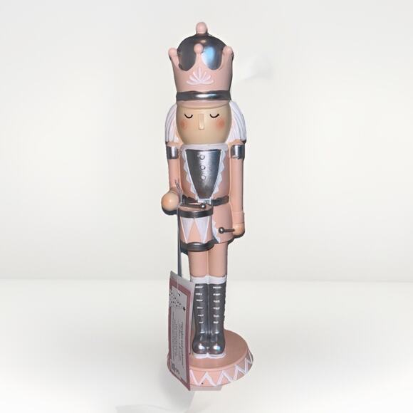 Cupcakes and Cashmere Pink Drummer Boy Nutcracker Crown Christmas Holiday 14” - Picture 1 of 4